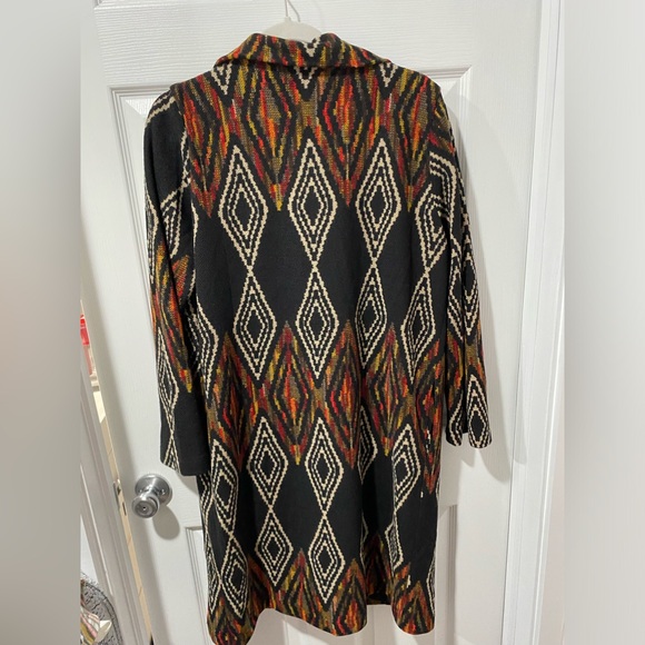 Anama women’s long blazer jacket, size L, tribal design colorful, good condition - Picture 3 of 6
